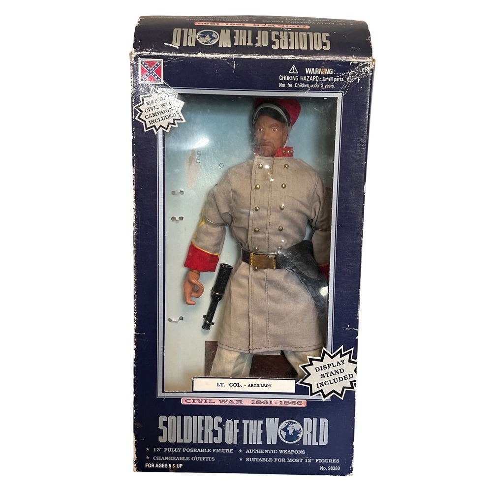 Soldiers of the World Civil War Lt Col Artillery 12 Inch Action Figure Vintage